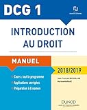Dcg 1   Introduction Au Droit   12e %C3%A9d.   Manuel   2018