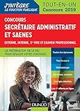 Concours Secr%C3%A9taire Administratif Et Saenes   Tout En Un   Concours 2019