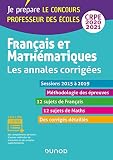 Franais Et Mathmatiques Les Annales Corriges Crpe 20202021 Sessions 2015 2019