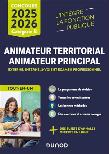 Concours Animateur territorial, animateur principal 2025-2026 — Tout-en-un