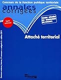 Attach%C3%A9 Territorial 2011, Concours Externe, Interne Et 3e Concours, Cat%C3%A9gorie A