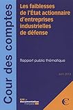Les Faiblesses De L'etat Actionnaire D'entreprises Industrielles De D%C3%A9fense