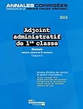 Adjoint Administratif De 1re Classe 2016   Concours Externe, Interne Et 3e Concours. Cat%C3%A9gorie C