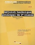 Adjoint Technique Principal De 2e Classe : Concours Et Examen   Concours Externe, Interne, 3e Concours Et Examen Professionnel D'avancement De Grade Cat%C3%A9gorie C