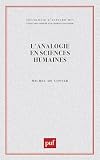 Lanalogie En Sciences Humaines