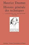 Histoire Gnrale Des Techniques Tome 3 Lexpansion Du Machinisme 17251860