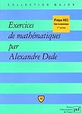 Exercices De Mathmatiques Prpa Hec