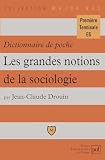 Les Grandes Notions De La Sociologie