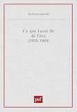 Ce Que Lacan Dit De Ltre