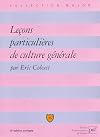 Leçons particulières de culture générale