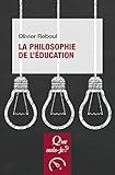 La Philosophie De L'%C3%A9ducation