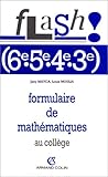 Formulaire De Mathmatiques Au Collge 6e5e4e3e