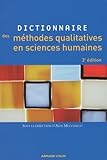 Dictionnaire Des M%C3%A9thodes Qualitatives En Sciences Humaines