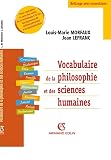 Vocabulaire De La Philosophie Et Des Sciences Humaines