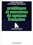 Problmes Et Exercices De Syntaxe Franaise