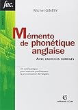 M%C3%A9mento De Phon%C3%A9tique Anglaise   Avec Exercices Corrig%C3%A9s