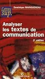 Analyser Les Textes De Communication