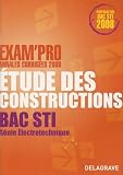 Etude Des Constructions Bac Sti Gnie Lectrotechnique Annales Corriges