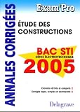 Etude Des Constructions Bac Sti Gnie Lectrotechnique Annales Corriges