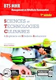 Sciences Et Technologies Culinaires Ingnierie En Htellerierestauration Bts Mhr Management En Htellerierestauration 1re Anne