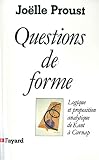 Questions De Forme Logique Et Proposition Analytique De Kant Carnap