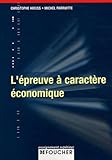 Lpreuve Caractre Conomique