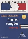 Adjoint Administratif : Annales Corrig%C3%A9es