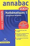 Annabac 2004 Mathmatiques S Enseignement Obligatoire Corrigs