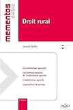 Droit Rural   5e %C3%A9d.: M%C3%A9mentos