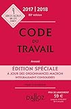 Code Du Travail %C3%A9dition Sp%C3%A9ciale 2017