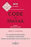 Code Du Travail 2019, Annot%C3%A9 Et Comment%C3%A9 En Ligne   82e %C3%A9d.