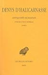 Antiquités romaines, tome 1 : Introduction générale et Livre I