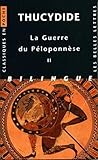 La Guerre Du Ploponnse Tome Ii Livres Iii Iv V