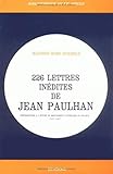 226 Lettres Inedites De Jean Paulhan