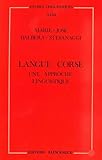 Langue Corse : Une Approche Linguistique