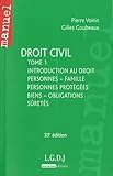 Droit Civil : Tome 1 : Introduction Au Droit, Personnes   Famille, Personnes Prot%C3%A9g%C3%A9es, Biens   Obligations, S%C3%BBret%C3%A9s