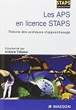 Les Aps En Licence Staps Thorie Des Pratiques D Apprentissage