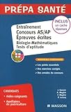 Entra%C3%AEnement Epreuve %C3%A9crite Concours As