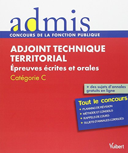 Adjoint technique territorial — Épreuves écrites et orales, Catégorie C
