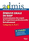 Eépreuve orale de RAEP ; catégories A, B et C ; je m'entraîne