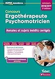 Concours Ergoth%C3%A9rapeute Et Psychomotricien   Annales Et Sujets In%C3%A9dits Corrig%C3%A9s   Concours 2018 2019