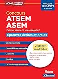 Concours Atsem Et Asem   Cat%C3%A9gorie C   %C3%A9preuves %C3%A9crites Et Orales   L'essentiel En 60 Fiches   Concours 2018 2019