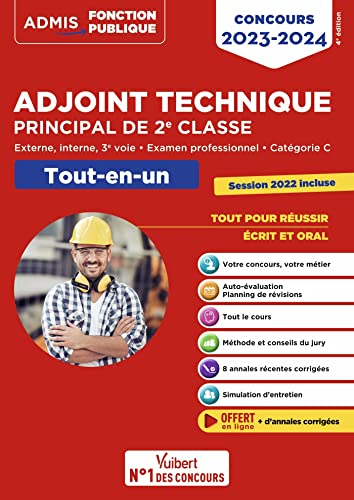Concours Adjoint technique principal de 2e classe — Catégorie C — Tout-en-un