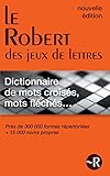 Le Robert Des Jeux De Lettres Dictionnaire De Mots Croiss Mots Flchs Version Poche