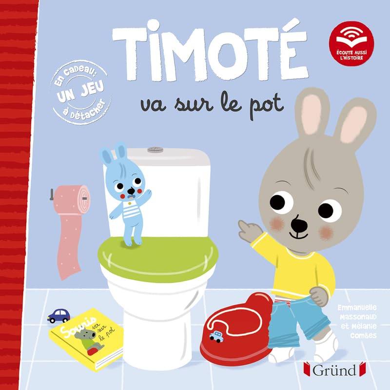 Timoté va sur le pot. Avec 1 jeu à détacher