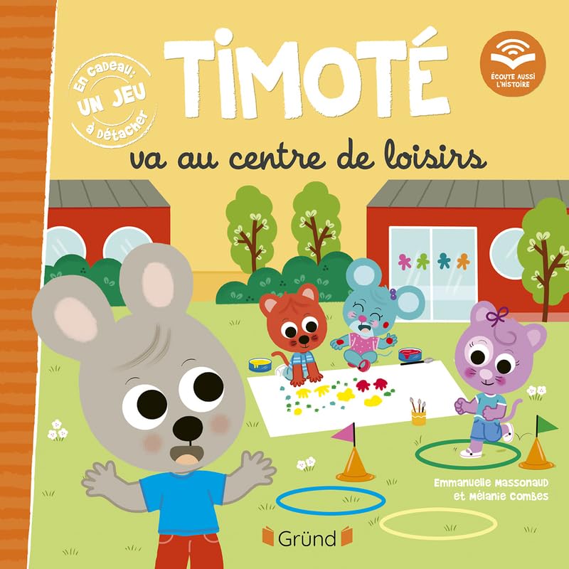 Timoté va au centre de loisirs. Avec un jeu à détacher