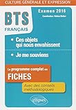 Ces Objets Qui Nous Envahissent   Je Me Souviens Bts Fran%C3%A7ais En 150 Fiches Examen 2016