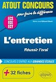 L'entretien R%C3%A9ussir L'oral Concours D'entr%C3%A9e Des %C3%A9coles Ecs Ece Ect +32 Fiches