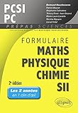 Formulaire Maths Physique Chimie Sii Pcsi Pc