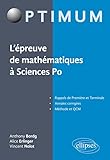 Lpreuve De Mathmatiques Sciences Po